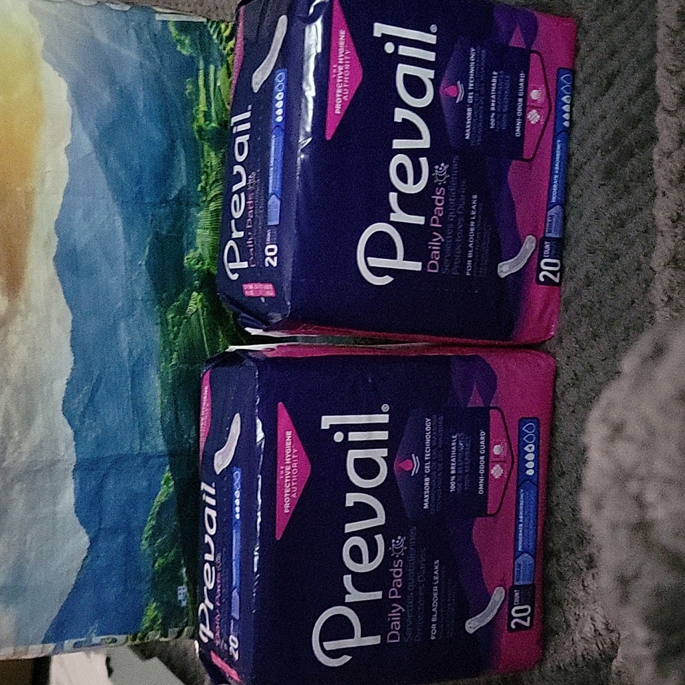2 Packs of Prevail Daily Pads for Bladder Leaks